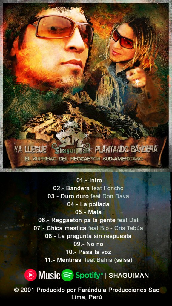 plantando bandera parado